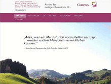 Tablet Screenshot of clareon.de